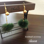 ふわゆら × ゴールド  ピアス