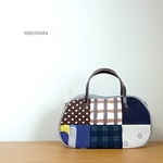 そらまめバッグ(cotton various patch)