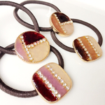 秋色3色のヘアゴム《送料無料》〔Haru-No-Umi レジン店〕