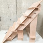 ひな壇アクセ5段/背面1段/50幅　アクセサリー什器 組立式イベント棚 ディスプレイ 