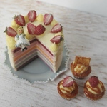 Alice In Wonderland  strawberry rainbowcake set 🌈