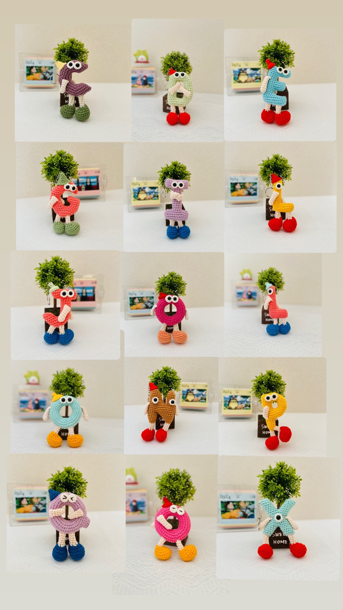 在庫セール‼️編みぐるみ イニシャル アルファベット