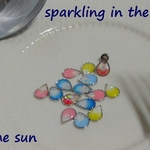 sparkling in the light of the sun