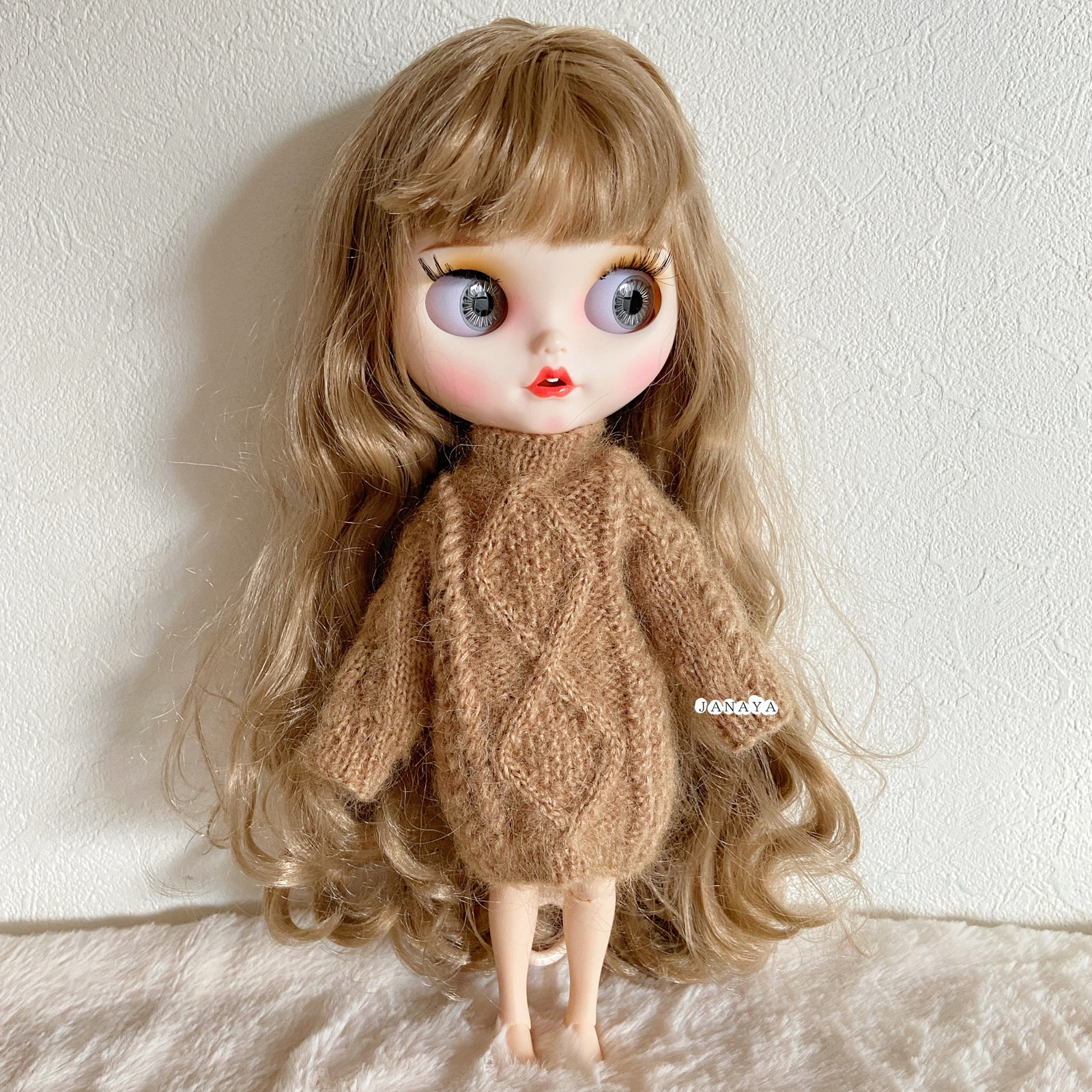 【オーダー生地確認】リカちゃん ブライス リカちゃんとブライス服をハンドメイド ドール服原型の作り方を