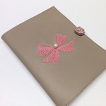 携帯用 ニードルブック (リボンの刺繍)