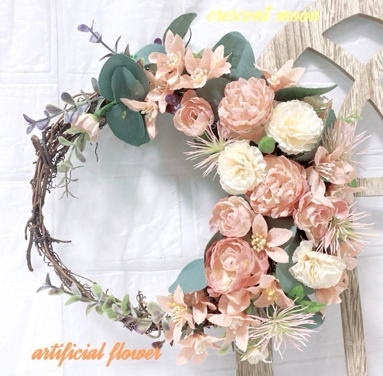 フラワー・リース Moon 満月 or 三日月 or 半月 or moon - リースの人気通販 | minne