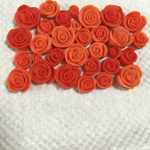 オレンジ樹脂薔薇☆1