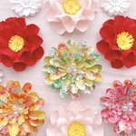 梅 桜 お花 ペーパークラフト 春 壁面飾り 雛祭り 卒業 お祝い 