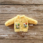 JANAYA ハンドメイド　ブライス服　リカちゃん　手編み　カーディガン　明るい黄色　翌日発送