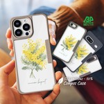花柄 エコスマホケース コンポスケース プランツデザインミモザのブーケ iPhone16e/Pixel9a/iPhone16/Google Pixel9/iPhone16Pro/Pixel8a