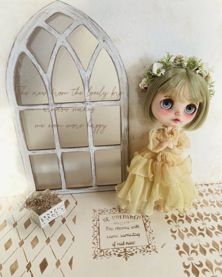 ミニチュア ドールハウス 背景ボード 壁 床 ブライス リカちゃん