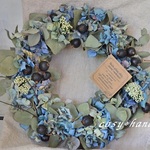 ユーカリと紫陽花のdry　wreath