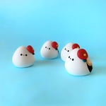 【受注生産】花冠の赤つばき❄シマエナガ