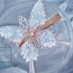 白雪の蝶ヘアクリップ（hair ornaments of  butterfly〜snow white〜）