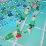 🍹💚アヒル型アイスフロートネックレス💚🐥