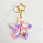 なお様専用ページ　スター ★ キーホルダー アイスクリームグラデ  ゆめかわ　ズパゲッティ   