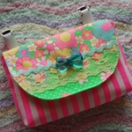 ミニ移動ポケット♡レトロフラワー