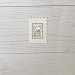 ぬいぐるみのくま　お手紙切手　スタンプ　【20㎜×30㎜】