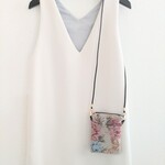 ＊SALE＊ゴブラン調 スマホポシェット(ベージュ)