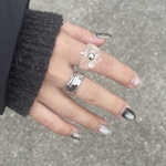 【sun】 レジンリング　クリアリング　軽量　花　フラワーアクセサリー　シンプルアクセサリー　透明　レジン