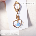 【ブルー】推しカラーめんだこちゃんのキーホルダー