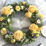（再販）Blossom 40㎝ 【玄関リース・ドアリース・造花リース・春リース・リース大きい・Spring】