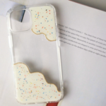 スマホケース　iPhoneケース　スマホカバー　iPhone Android スマホストラップ　ニュアンス　iPhone15　iPhone14　ホワイト　アイス　バニラ　秋　カラフル　レインボー　海