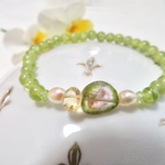 Jewel candy bracelet／Watermelon Tourmaline・Citrine・peridot