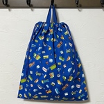 LL35×40㎝大きめお着替え袋  ・巾着袋★クルマがいっぱい