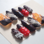 バレンタインネイル　チョコネイルチップ