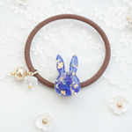 【再販】うさぎのヘアゴム🐰ラピスラズリ💙小