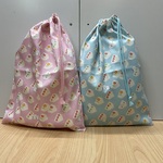 【オーダー】2色から 選べる❗️5サイズ 片ひも 両ひも【体操着袋】w30×35cm ★ ピンク 水色 シマエナガ フルーツサンド 体操着袋 体育着袋 給食着袋 小学校 幼稚園 保育園 女の子