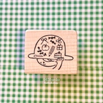 963hanko 消しゴムはんこ: ぼうしに大好きをつめこんで