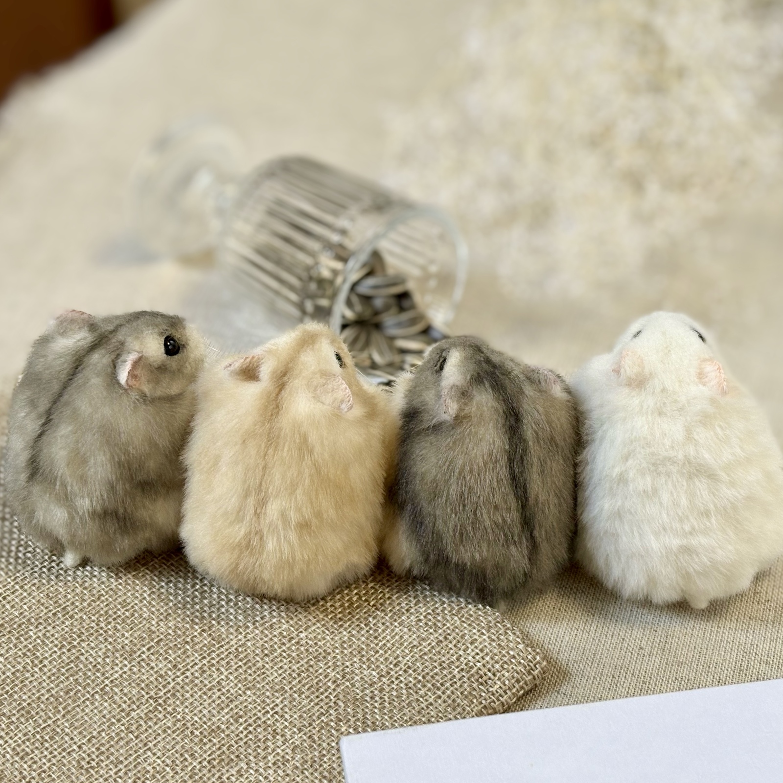 まんまる｜ジャンガリアンハムスターのぬいぐるみ｜セミオーダー