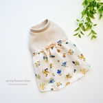 natural flowers dress🌼サイズオーダー＆名入れ可