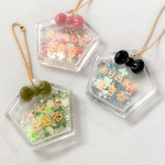 ☆見通し明るい☆ オリジナル 透明シャカシャカおまもり 五角形 お守り オーダーメイド