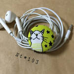 144.イヤホンコードクリップ  ご機嫌猫