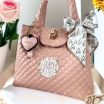 ♡ベージュピンク♡合皮キルティング優しいイメージで上品な2way＆2パターン使える便利なファスナーポケット付きバッグ👜【670】