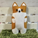 送料込！コギ沼の大親分　フエルトマスコットぬいぐるみ【Maryのお部屋】 (コーギー)