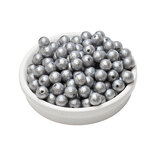 グレーシャグレー エアパール コットンパール風ビーズ 両穴 4mm グレー 銀 MT003-04