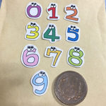 目玉数字シール☆２０枚セット
