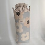 ペットボトルケース　アルミ保冷保温シート　水筒カバー　小さなモダンフラワー柄
