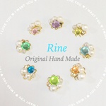 【激安】コットンパールとパステルピアス/イヤリング
