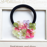 紫陽花のヘアゴム