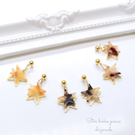 べっ甲調♡ Double Star ＊ピアス