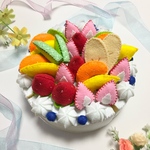 フェルトままごと ホールケーキ