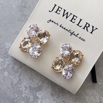 【在庫限り】2pcs) 3731)インポートピアス) champagne)#5i