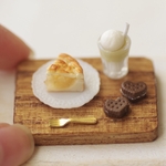 アップルパイセット♡ミニチュアフード ミニチュアスイーツ フェイクフード フェイクスイーツ