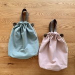 新作【各色】くまみみ持ち手付き体操着袋/入園入学グッズ/お着替え袋