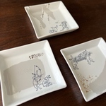鳥獣戯画　× グレー　金チラシ　食器　タレ入れ